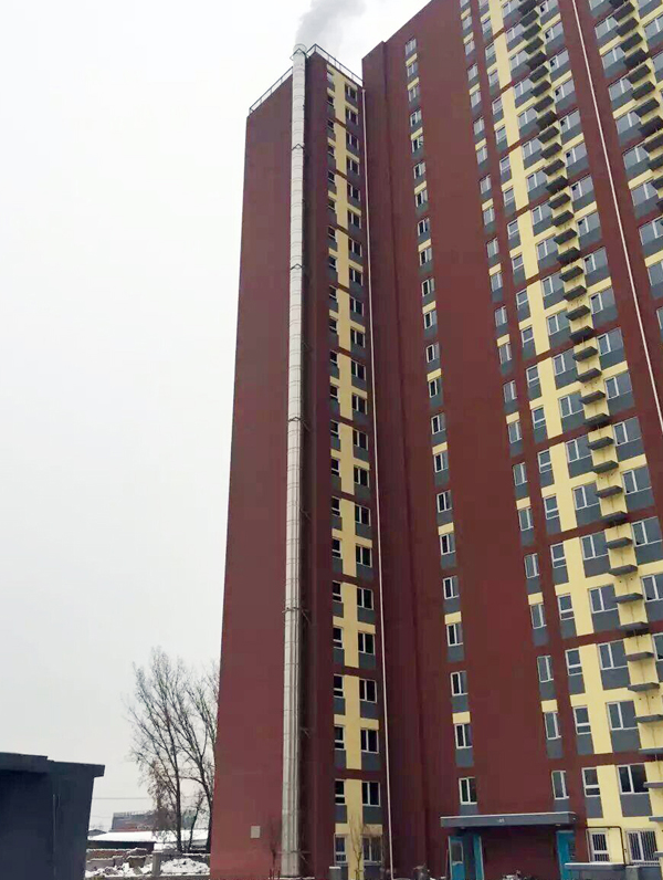 合生創(chuàng)展不銹鋼煙囪安裝